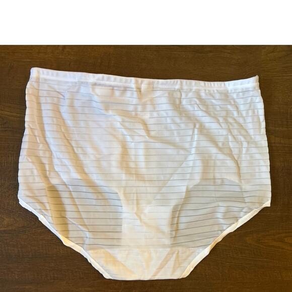 CURVEEZ Daily Striped Briefs White 3XL - Picture 4 of 6